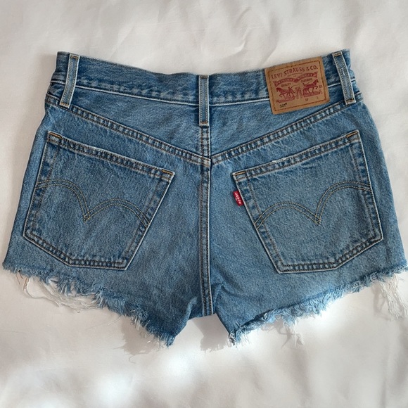 Levi’s 501 High Rise Denim Shorts - Picture 5 of 10